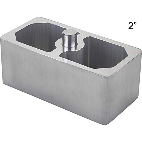 1/2 Inch Aluminum Extruded Leaf Spring Lowering Block, Single #TOP6