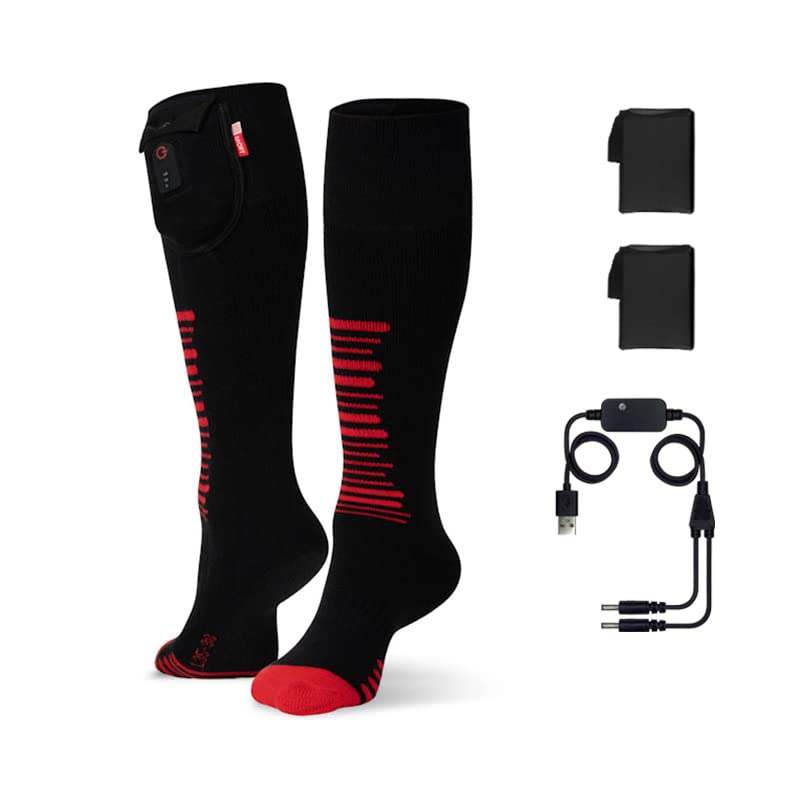 G-HEAT - Chaussettes chauffantes Outdoor - Mixtes - Epaisses - Douces. Usages : Sports d'hiver,...