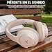 1Mii Y8+ Hybrid Active Noise Cancelling Headphones, 100H Ultra Playtime, Bluetooth 6.0 Over Ear, Wireless Hi-Res Audio & Deep Bass, Comfort for Travel & Home Office, AI Chat & Custom EQ via APP, Beige