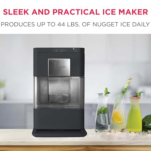 FRIGIDAIRE Gallery Countertop Crunchy Chewable Nugget Ice Maker, 44lbs per Day, Auto Self Cleaning, 2.0 Gen, Black