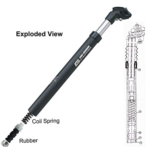 Suspension Seatpost 30.9 MM MTB Bike Bicycle Seat Post Suspension Mountain Bike Seatposts - Thumbnail 5