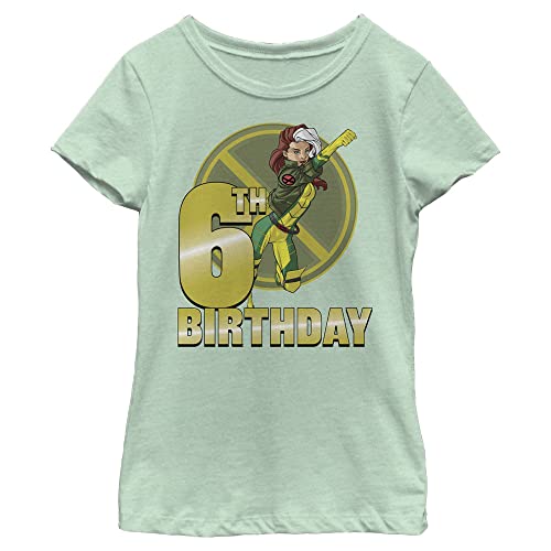 T-shirt Rogue Marvel fille 6 ans vert menthe taille L pour anniversaire