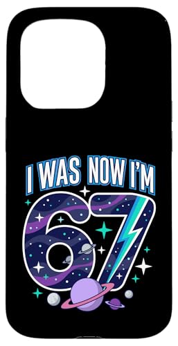 7�΂̒a���� I was 6 Now I'm 7 Six Seven 67 Space Planets �X�}�z�P�[�X iPhone 15 Pro �p