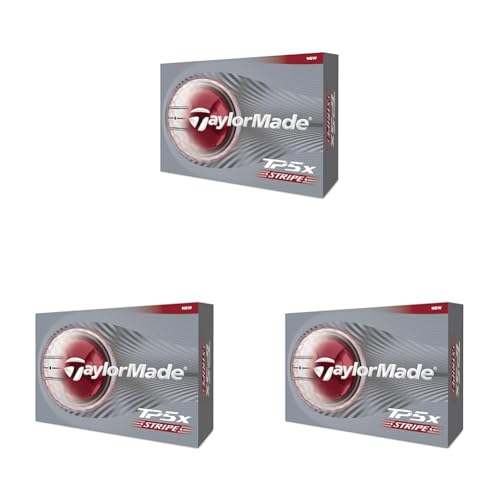 �e�[���[���C�h(TAYLOR MADE) TMJ26 TP5x Stripe JPN dz �e�B�[�s�[�t�@�C�u �G�b�N�X �X�g���C�v �S���t�{�[�� 2026�N���f�� �z���C�g (× 3)
