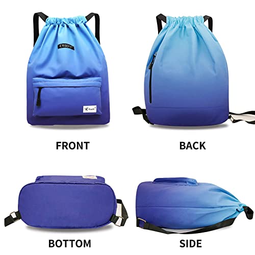 Risefit Waterproof Drawstring Bag, Gym Bag Sackpack Sports Backpack For Men Women #TOP1