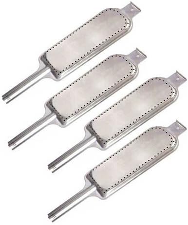Set of 4 Stainless Steel Burners- Replacement for Charbroil, Kenmore and Other BBQ Grills