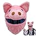 Motorcycle Helmet Covers, Halloween Faced Pig Plush Helmet Cover Motorcycle, Decorative Funny Cute Cartoon No Blocking Vision Cover for Riding, Parties, Only Car Seat Warmer