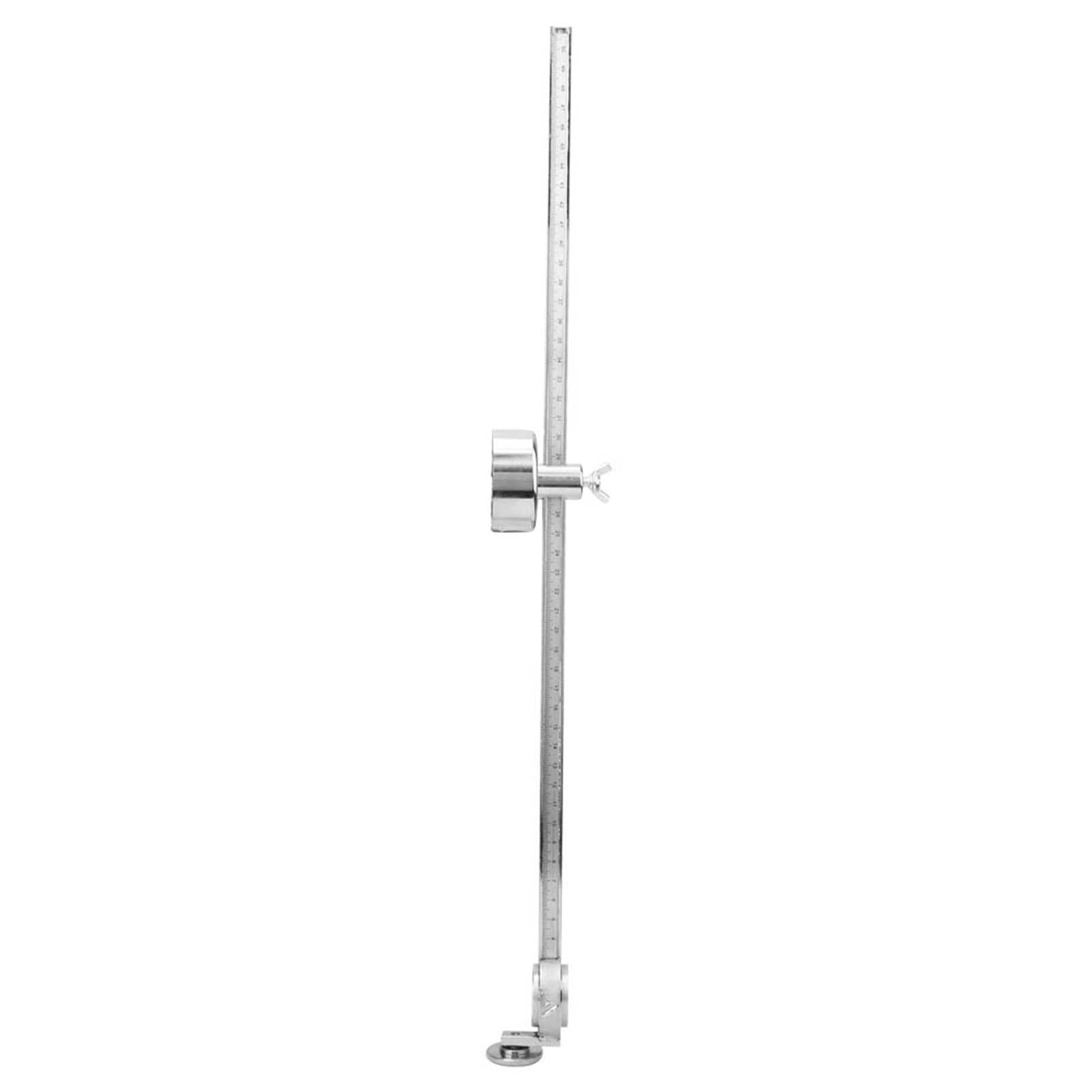 Generic Palnik Prowadnica Rolkowa z Kompasem Trwała Przecinarka Plazmowa Materiały Eksploatacyjne z linijką do Wycinania Okręgów, Stal Nierdzewna, długość 50 Cm, Pasuje do Formatu A40/PT-31