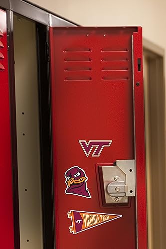 Image of Virginia Tech Hokies 9ct Mixed Logo and Mascot Vinyl Sticker Pack for Laptop Water Bottle Tablet Scrapbooking Skateboard Indoor Outdoor Decals