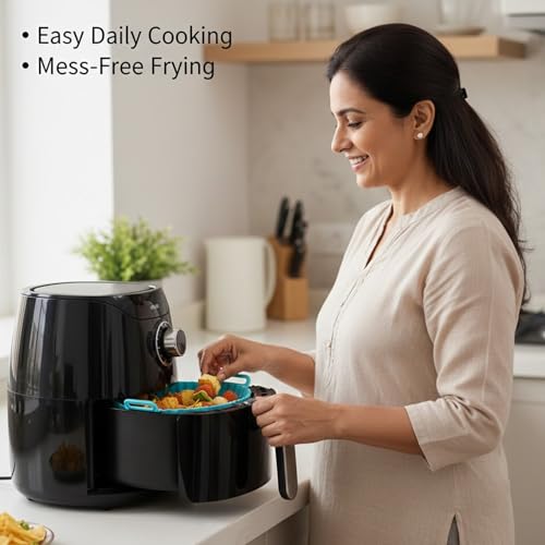 Image of Signamio Air Fryer Silicone Tray 2 Pcs Set - Reusable Silicone Tray, Non-Stick, Heat Resistant, Easy to Clean