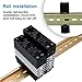 SSR Solid State Relay Single Phase Din Rail Mounted Slim Relay with Heat Sink Industrial Relay 1Pcs(DC - AC,25A)