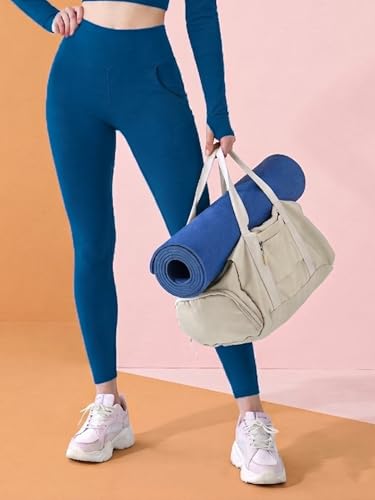 Image of KP Trendz Women's High Waist Gym Leggings with Side Pocket | Tummy Control Yoga Pants for Women | Stretchable Workout Tights for Running, Fitness, Gym & Activewear
