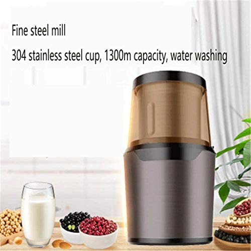 Hbao Molinillo de café eléctrico, Frijoles Simple Toque Compacto pequeño Afilado de Herramientas automática Molino de… - Imagen 6