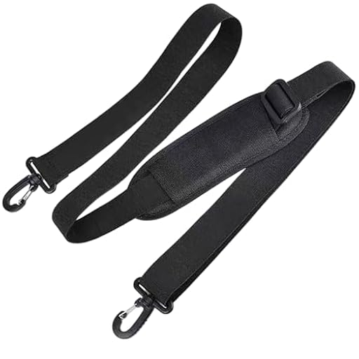 MBSIVSA Correa de Hombro Universal, Cinghia Negra con Acolchadas, Correas de Nylon, Cinghias Rigida Ajustable y Reemplazable, Adecuada para Bolsa PortáTil Bolsa Viaje Bolsa Deportiva Bandolera | Ya disponible en tu tienda friki favorita! En mundofriki.es!