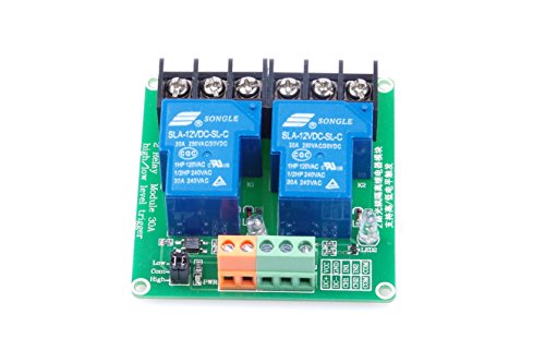 Knacro 2-Channel 30A Optocoupler Isolation Relay Module Support High And Low Level Trigger Relay Module Relay Board 12V #TOP1
