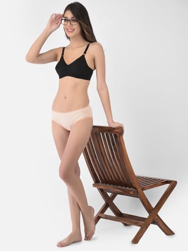 Image of Softline Women's 100% Cotton Wire-Free Non-Padded B-Cup Bra Combo | Full Coverage, Breathable & Skin-Friendly for All-Day Comfort | Supportive Fit for Daily & Casual Wear | Pack of 3