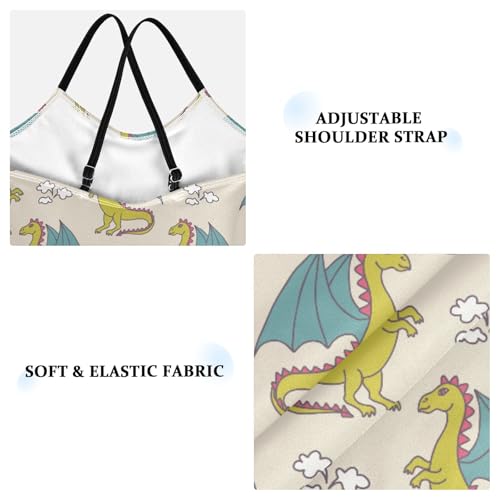 Girls One Piece Swimsuits Evil Dragon Bathing Straps Suit Kids Cute Swimwear 3-10T3