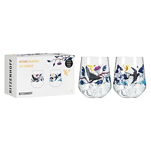 RITZENHOFF 3801002 Gin-Glas Set 700 ml - Serie Botanic Glamour Nr. 1, 2...