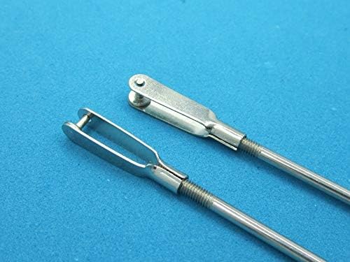 Parts & Accessories M3 Metal Clevis Chuck Linkage Pushrod Servo Horn Steel Clevis Chuck 3mm Pull Rod Clips M3L25mm Rod Clamp for RC Boats/Aircrafts - (Color: 20pcs)
