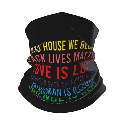 Science Is Real Black Lives Matter Magic Scarf Gaiter Face Cover Balaclava Headband Head Wrap Headwear For Fishing Hiking Cycling Ski