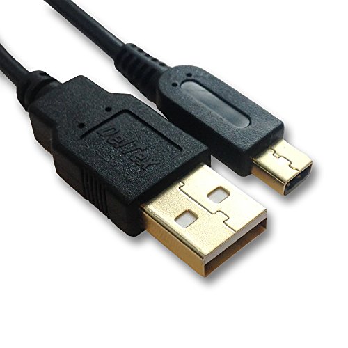 DelTex® Gold 1.5M USB Power Charger Cable For Nintendo 3DS, 3DS XL, 2DS, DSi, DSi XL, New 3DS, New 3DS XL, New 2DS XL