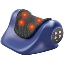 Neck Massager with Heat, Neck Massager Pillow with 3 Modes & Heat, 3-in-1 Wireless Electric Shoulder Massage with 2000mAH, Gift for Women Men Christmas