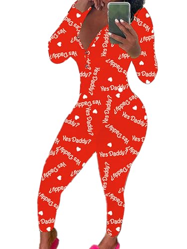 Kencey Womens Long Sleeve Button Down One Piece Jumpsuit Romper