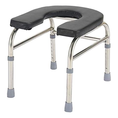 Commode Seat Medical Toilet Chair Stool Extra Wide Safety Frame for Seniors, for Disabled/Non-Slip,with Padded seat Cover