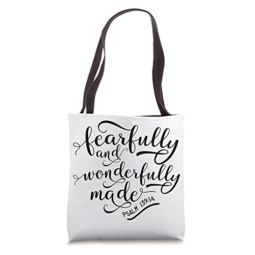 Bolsa Tote Scripture Psalm 139:14 miniatura 1