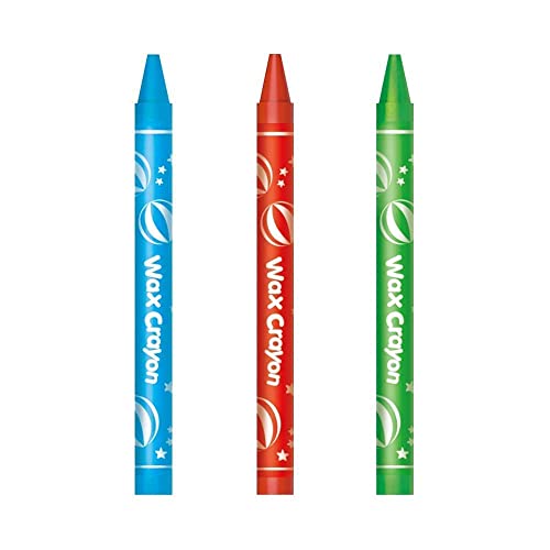 KEYROAD Wachsmalkreiden Wachsmalstifte 12 Stück/Mischfarben/Komfortabel Handflächengriff Zeichenstift für Kleinkinder und Kinder Sicher und Nicht Toxisch/Kindersicher