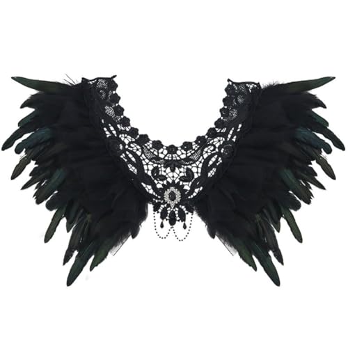 Cape à plumes des années 1920 pour vos soirées d'Halloween