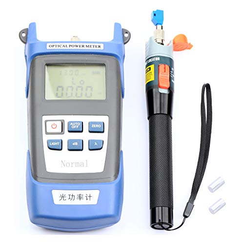 Con Misuratore di potenza in fibra ottica 10