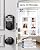 TEEHO TE001K Keyless Entry Door Lock with Handle, Electronic Keypad Deadbolt with 2 Knobs, High-Security Front Door Handle Set for Home & Rental, Smart Auto-Locking, Easy Install, Matte Black