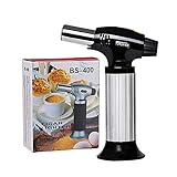 【Ampliamente aplicado】 El encendedor de antorcha no es solo para cocinar en la cocina y se puede usar de múltiples maneras; es ideal para sous vide, soldadura, flambeado, chamuscado de carne, encendido de fuego, cigarros, parrillas para barbacoa, para acampar y para trabajos artesanales y artísticos.