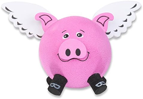 Tenna Tops Pink Flying Pig Car Antenna Topper/Mirror Hanger/Auto Dashboard Accessory