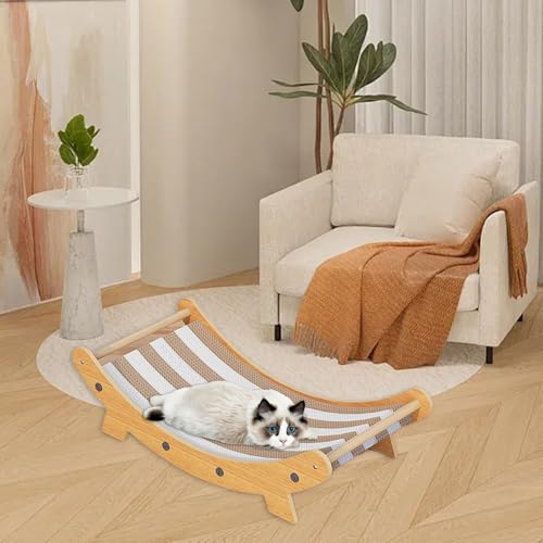 Tapis griffoir pour chat avec lit multifonction et chaise de plage - 4