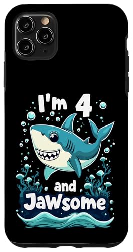 I'm 4 and Jawsome Shark 4΂̒a qp X}zP[X iPhone 11 Pro Max p