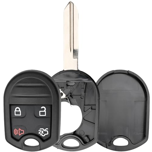 Coque de clé compatible Ford Mustang Edge C-Max boîtier télécommande de remplacement