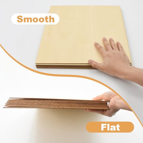 8-Pack Holz Handwerk Gravurmaterialien 3mm Sperrholz Blätter, sperrholz 30×30 CM Basswood, sperrholzplatte 3mm, holzplatten zum basteln, sperrholzplatten