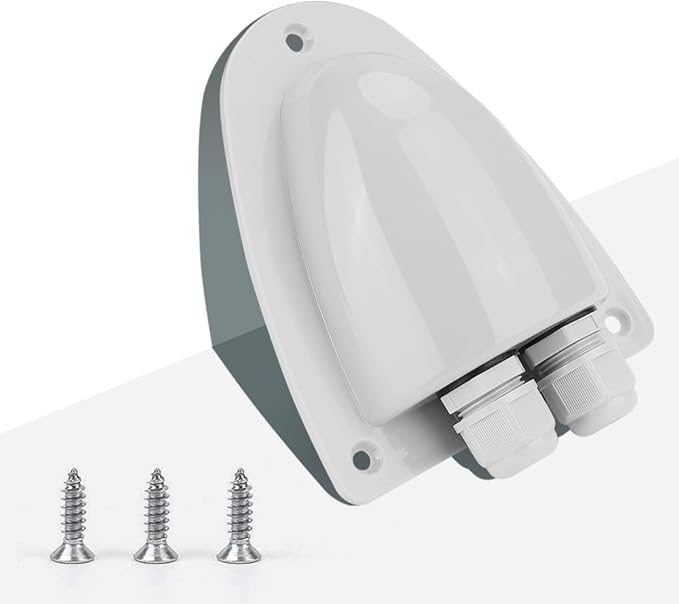 BougeRV Solar Weatherproof Double Cable Entry Gland, Cable Through RV