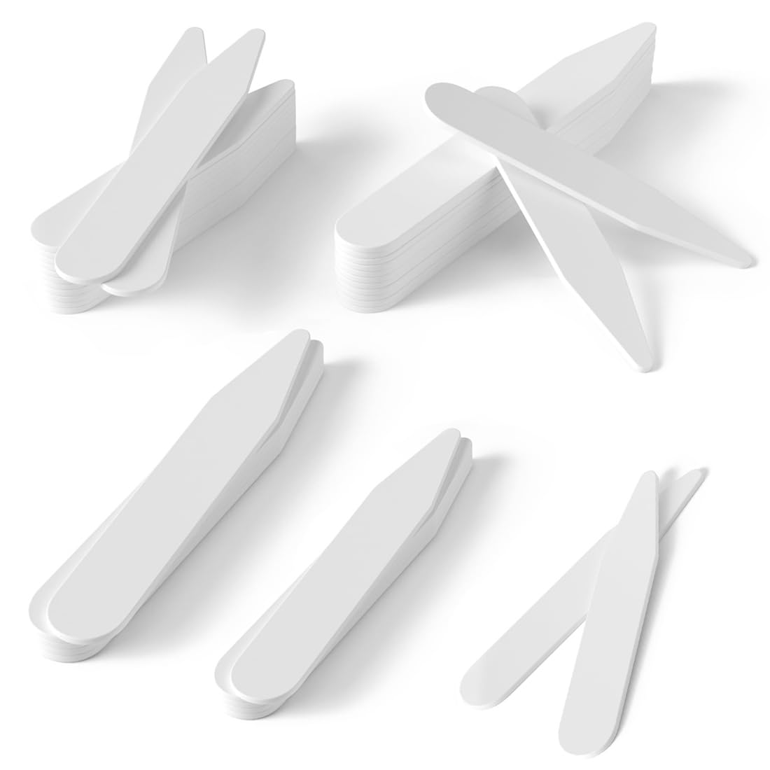 Hemdkraag, staafjes, 100 stuks, overhemd, kraagstaafjes, kraagstaafjes, kraagstaafjes, kraagstaafjes, voor heren, vader, echtgenoot (5 maten