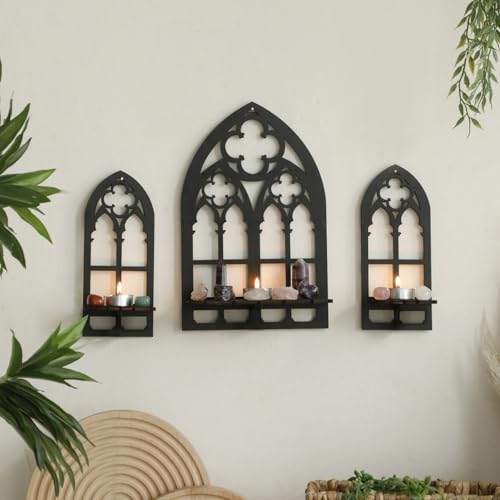 Artilady Crystal Display Shelf - 3 PCS Cute Window Shaped
