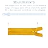 ANPURZII 2PCS #5 12 Inch Loquat Yellow Separating Jacket Zippers for Sewing Coats, Molded Plastic Bulk Zippers(LoquatYellow 12" 2PCS) #1