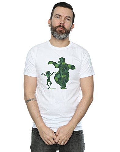 Image of Disney Men's The Jungle Book Mowgli and Baloo Dance T-Shirt X-Large White