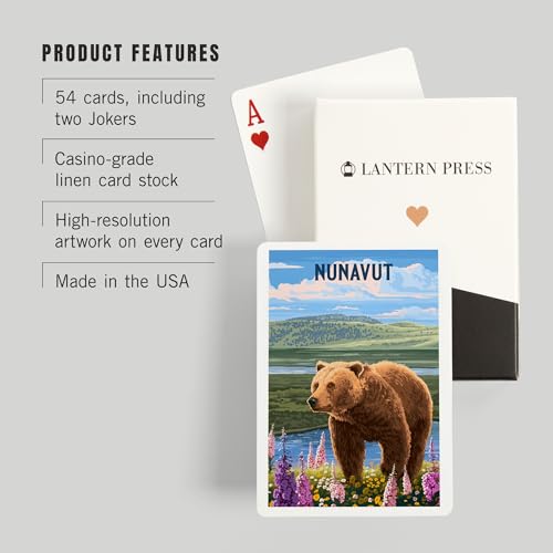 Nunavut, Baraja Poker 52 Cartas Adultos miniatura 3