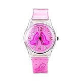 Montre pour enfant fille a mouvement Quartz - Bracelet en Resine Noir