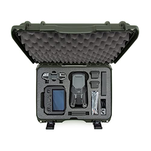 Image of Nanuk 925 Waterproof Hard Case with Foam Insert for DJI Mavic 3 & Mavic 3 Classic - Fly More /Cine Premium Combo - Olive