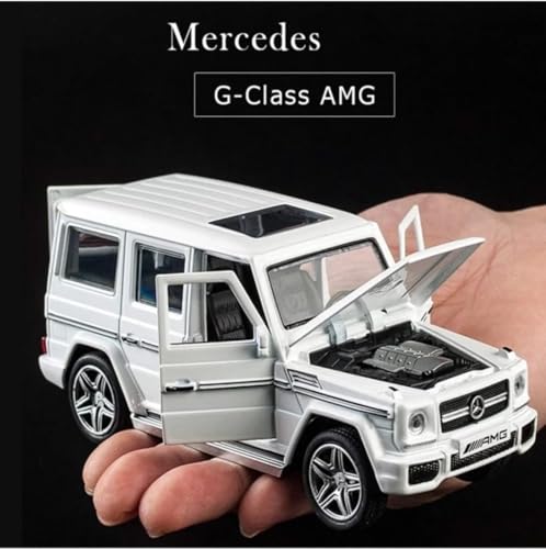Image of Bebbly 1:32 Scale Mercedes Benz AMG G65 Toy Car | Metal Pullback Diecast Car for Kids with Openable Doors, Sound, Light Effects Toy for Car Enthusiasts (Color As Per Available),black