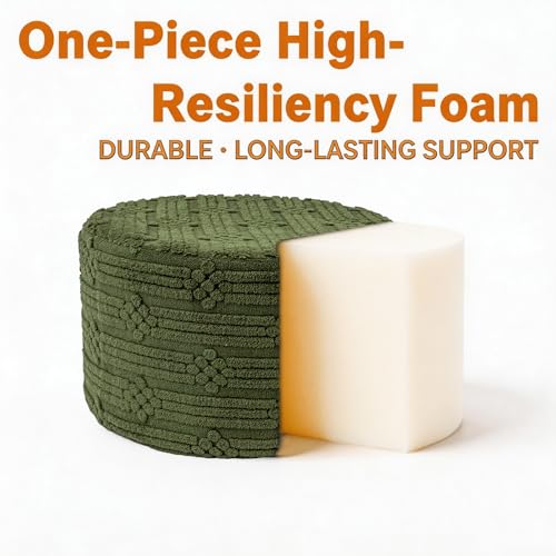 Asuprui Ottoman Foot Rest, Forest Green, All-in-one Foam Footstool 20x14 in by Asuprui - Used condition - Image 6