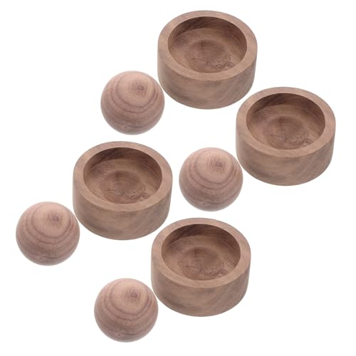 Set de 4 difusores aromáticos de madera natural Beavorty